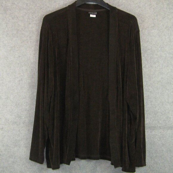 Citiknits Open Cardigan Size 1X Brown - Picture 4 of 6